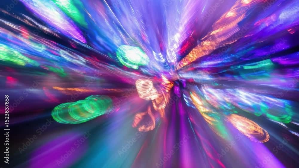 Poster abstract light burst: a vibrant explosion of color and light, creating an abstract and dynamic visua