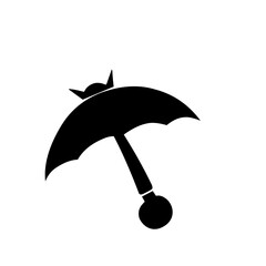 umbrella silhouette icon