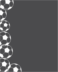 black and white soccer ball background