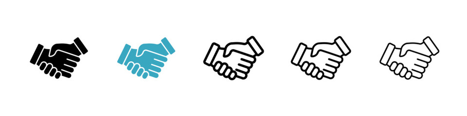 Partner icons in Multiple Styles Set. Vector Illustration