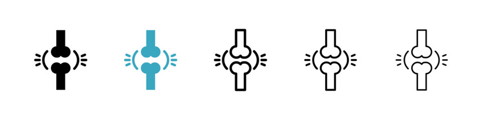 Joint icons in Multiple Styles Set. Vector Illustration