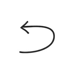 Fototapeta premium 手書きの矢印アイコン