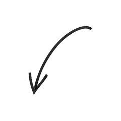 手書きの矢印アイコン