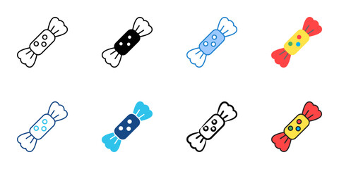 Candy icon set multiple style collection 
