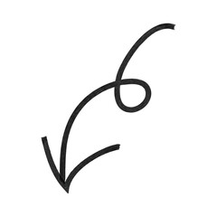 手書きの矢印アイコン