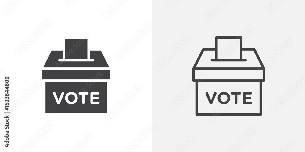 Poster voting icon vector symbol for mobile apps and website ui designs.
