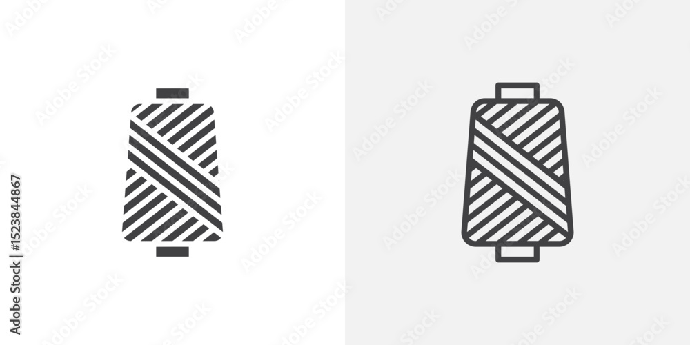 Poster yarn icon vector symbol for mobile apps and website ui designs.