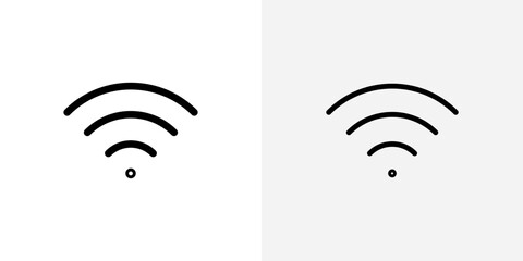Wifi icon vector symbol for mobile apps and website UI designs.