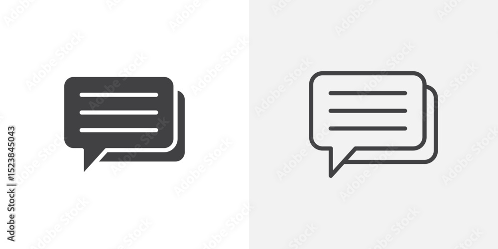 Poster text icon vector symbol for mobile apps and website ui designs.