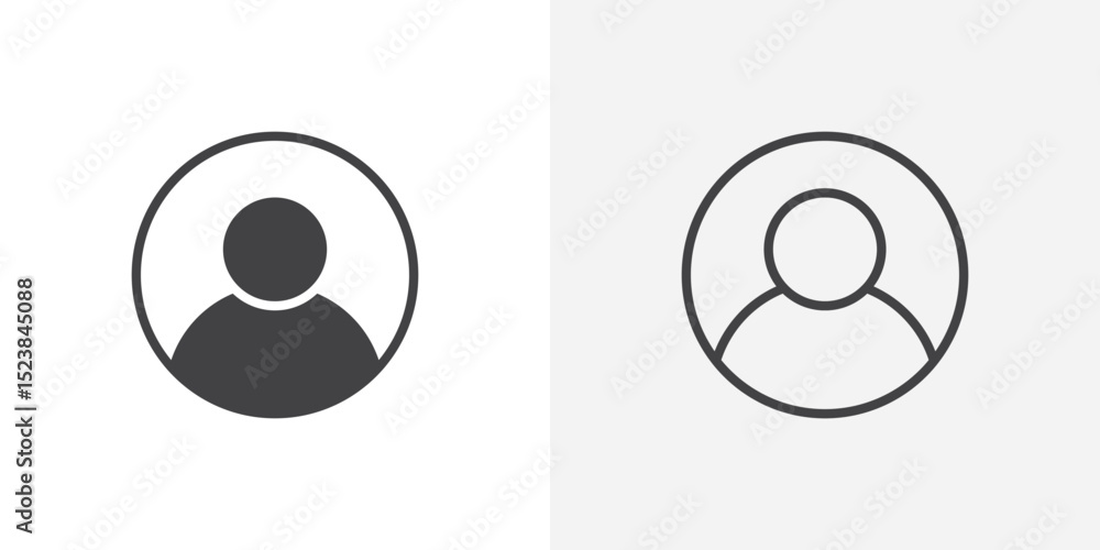 Poster profile icon vector symbol for mobile apps and website ui designs.