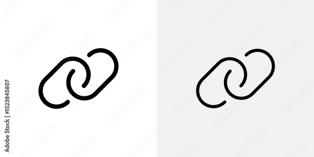 Poster link icon vector symbol for mobile apps and website ui designs.
