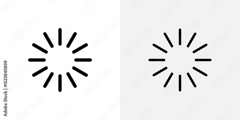Poster loading icon vector symbol for mobile apps and website ui designs.