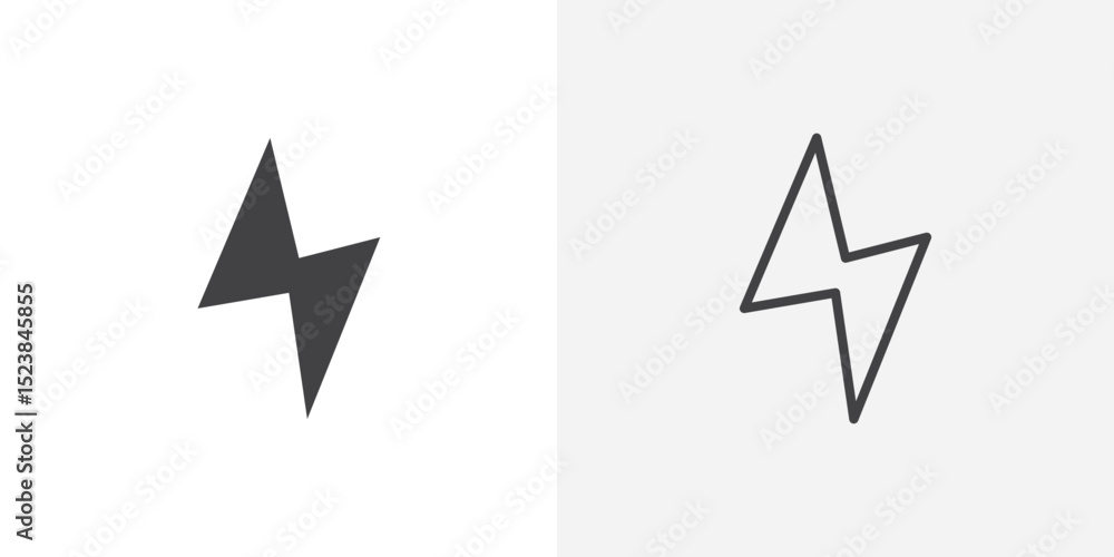 Poster flash icon vector symbol for mobile apps and website ui designs.
