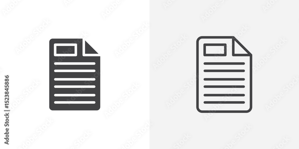 Poster form icon vector symbol for mobile apps and website ui designs.