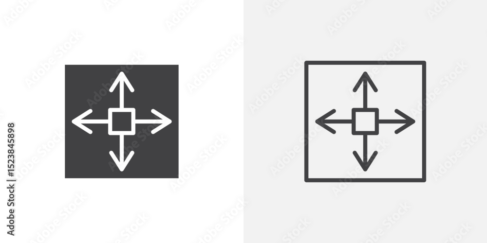 Poster full size icon vector symbol for mobile apps and website ui designs.