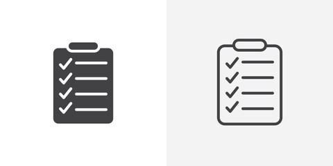 List icon vector symbol for mobile apps and website UI designs.