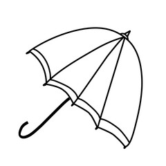 hand drawn umbrella icon
