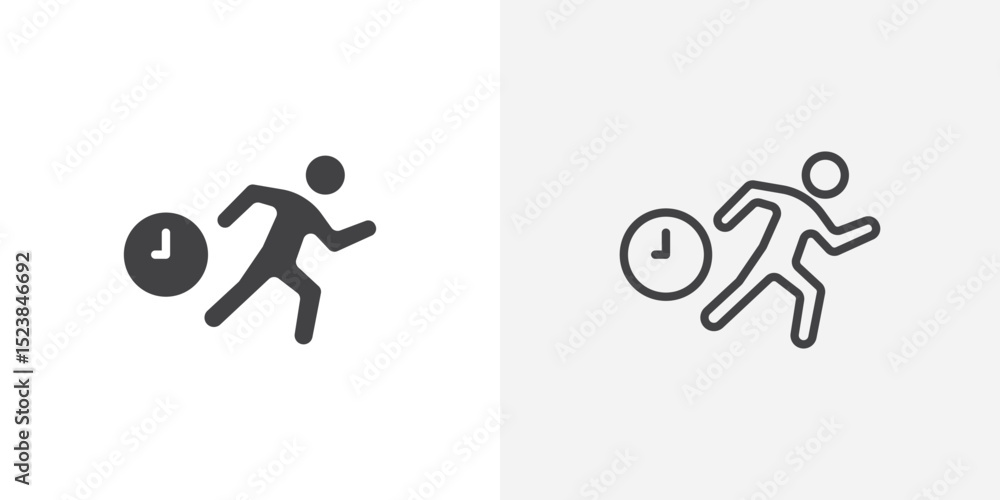 Aufkleber busy icon vector symbol for mobile apps and website ui designs.