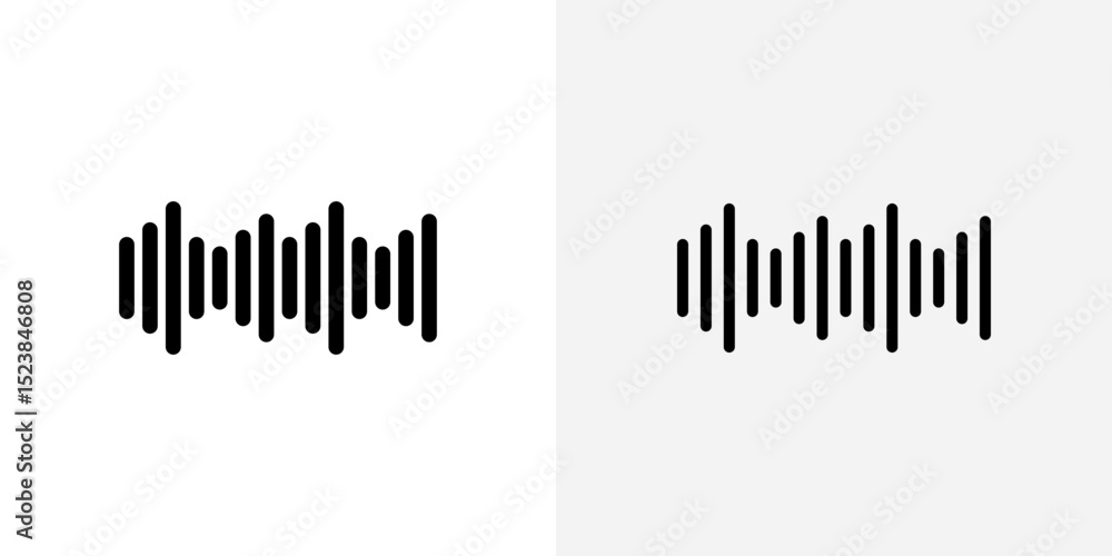 Poster audio icon vector symbol for mobile apps and website ui designs.