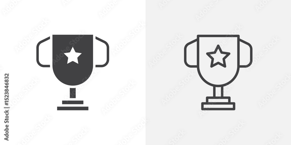 Poster award icon vector symbol for mobile apps and website ui designs.