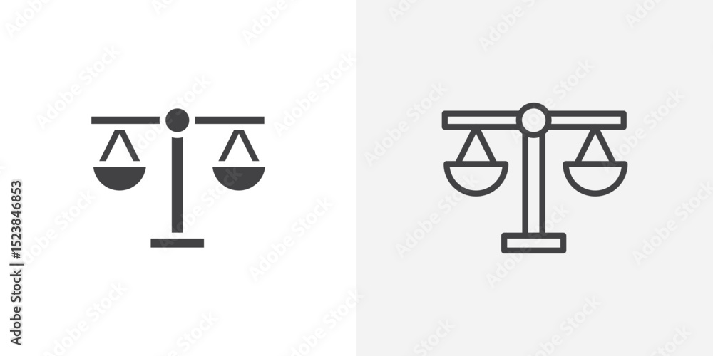 Poster scale icon vector symbol for mobile apps and website ui designs.