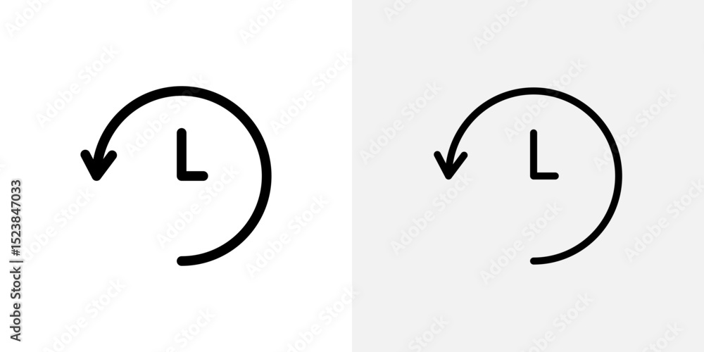 Poster history icon vector symbol for mobile apps and website ui designs.