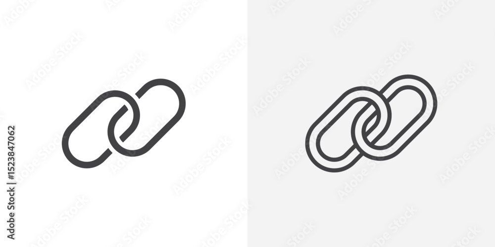 Poster link icon vector symbol for mobile apps and website ui designs.