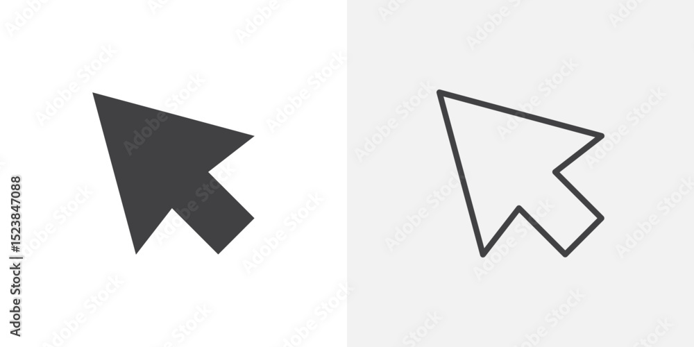 Poster mouse icon vector symbol for mobile apps and website ui designs.