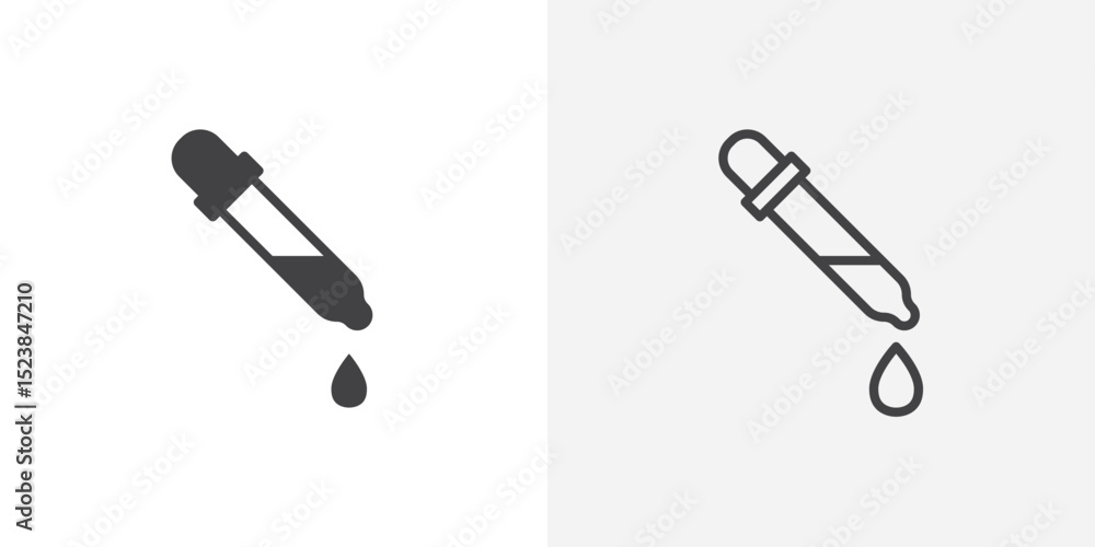 Poster dropper icon vector symbol for mobile apps and website ui designs.