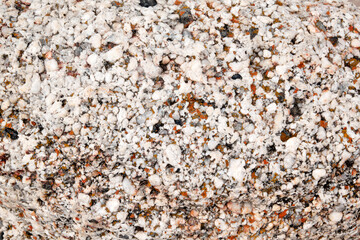 Creative background of white marble texture with inclusions close-up