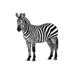 zebra vector illustration on white background