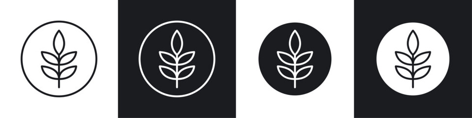 Fibre icons graphic vectors