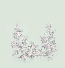 Obraz premium Stylish Floral Design Series for Creative Stationery