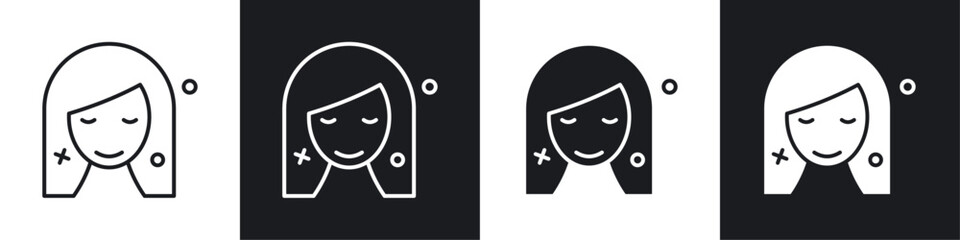 Skincare icons graphic vectors