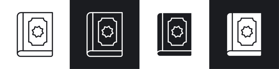 Quran kareem icons graphic vectors