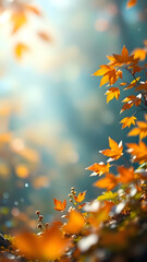 Abstraktion Der Morgen des Herbstes 9х16. Hintergrund für das Design.