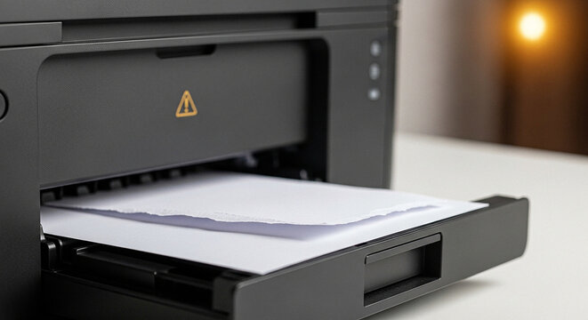 Impresora con Atasco de Papel Visible