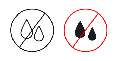 Fototapeta premium No leakage sign graphic vectors