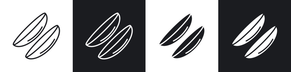 contact lenses icons vector graphics for web designs