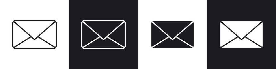 email icons vector graphics for web designs