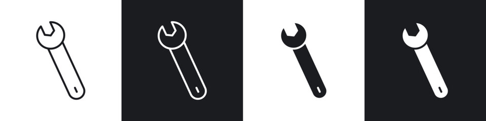 Fototapeta premium Wrench icons vector graphics for web designs
