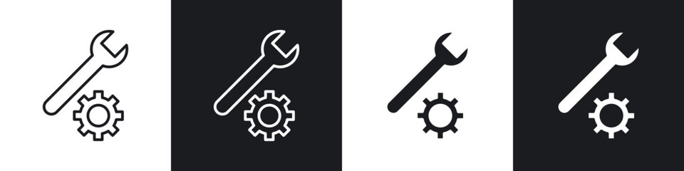 Repair tools icons vector graphics for web designs