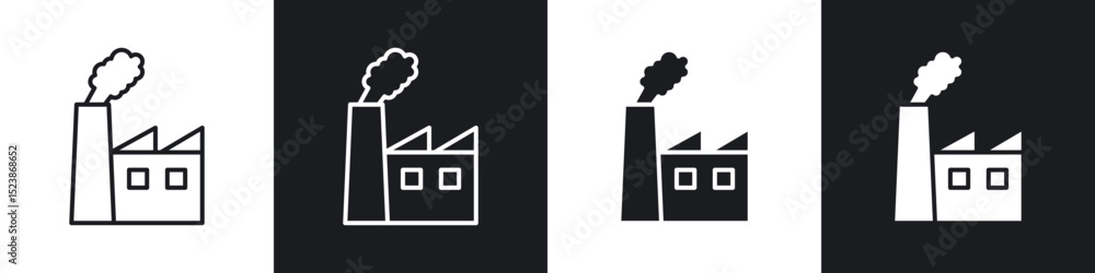 Poster pollution icons vector graphics for web designs