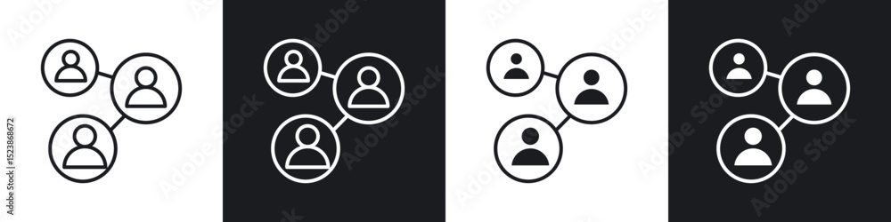 Poster network icons vector graphics for web designs