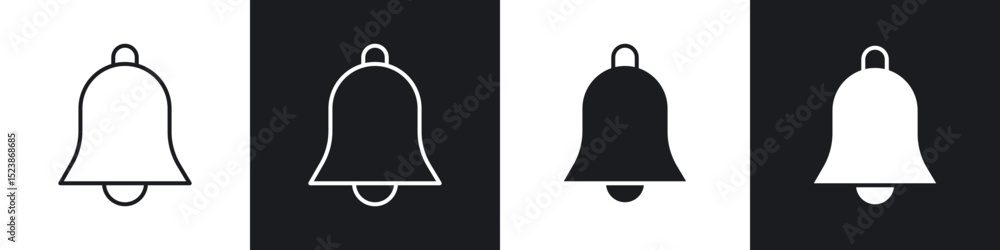 Poster notification icons vector graphics for web designs