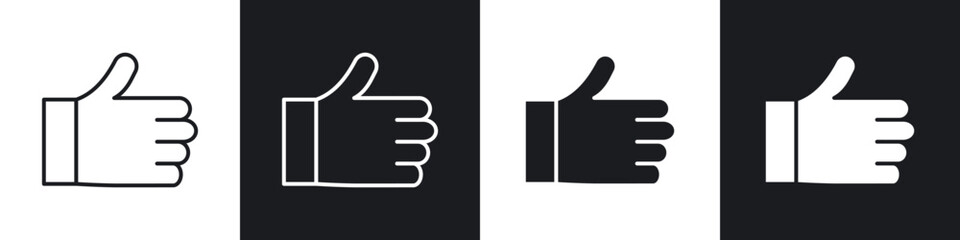 Like icons vector graphics for web designs