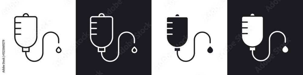 Poster iv drip icons vector graphics for web designs