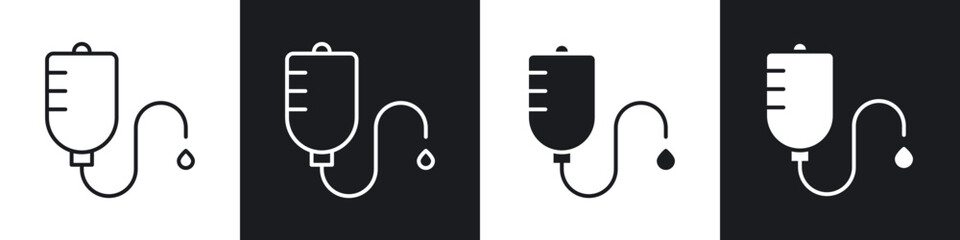 IV drip icons vector graphics for web designs