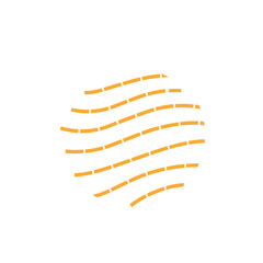 round abstract colored hand scribbled shapes