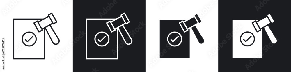 Poster code of conduct icons vector graphics for web designs